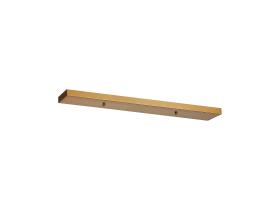 D0832BR/NH  Hayes No Hole 700 x 100mm Linear Ceiling Plate Brass